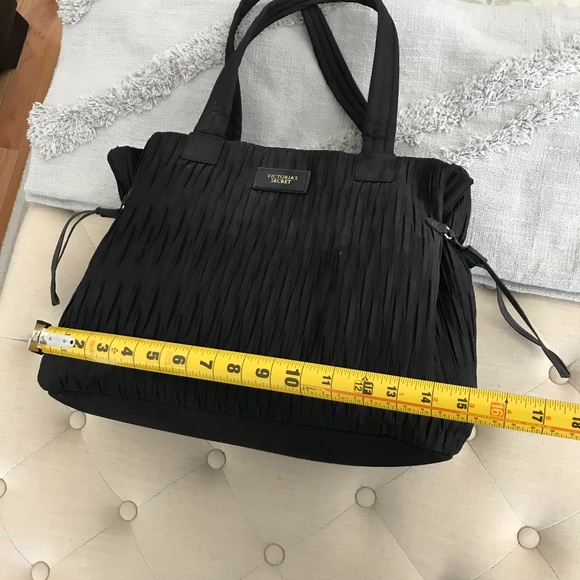 Victoria’s Secret Large Black Top Zipper Tote - Picture 10 of 14